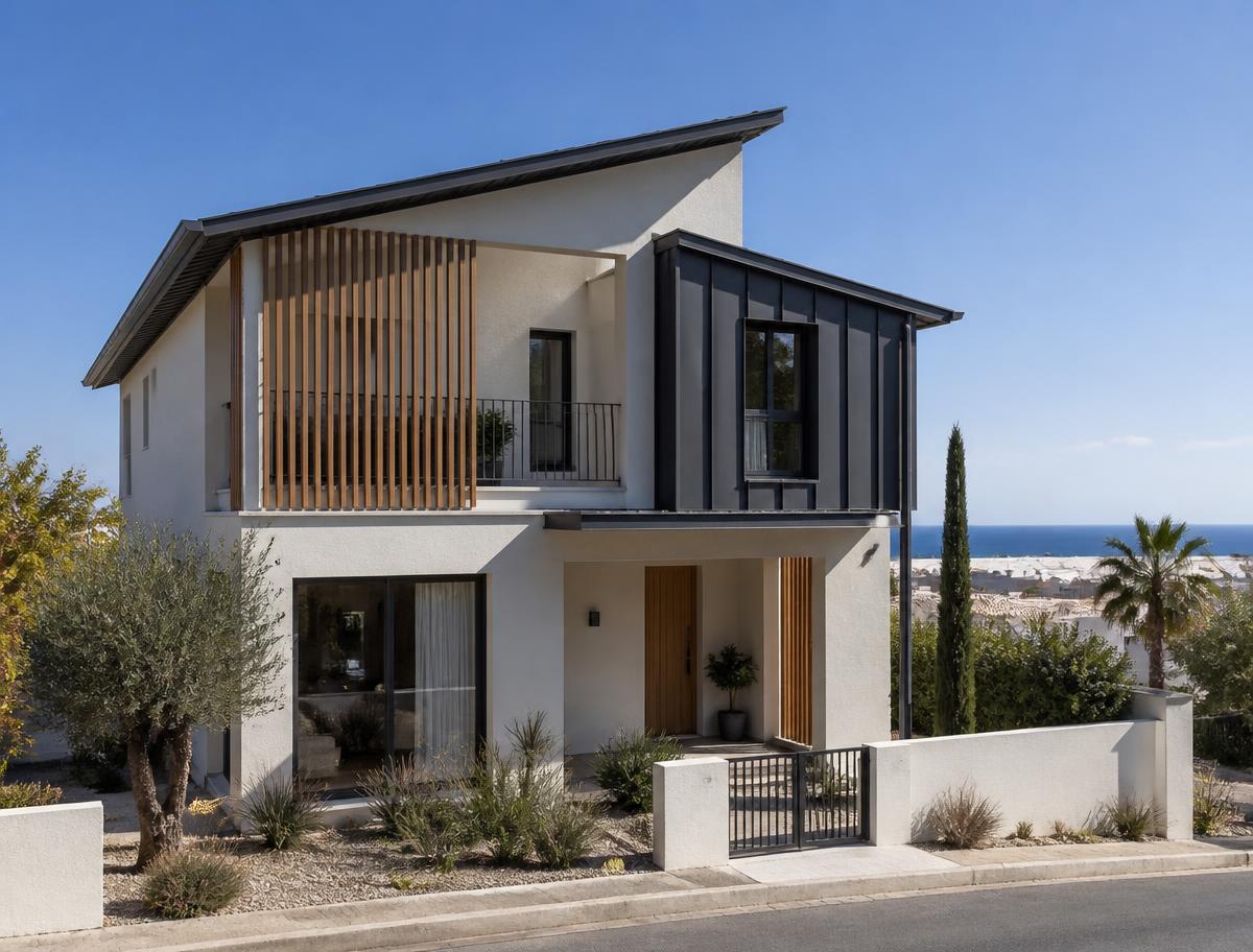 Dyosmos House Two-Storey — 90 m² light-steel home in Cyprus